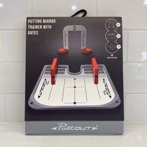 Putt out putting mirror trainer with gates. NWOT.
